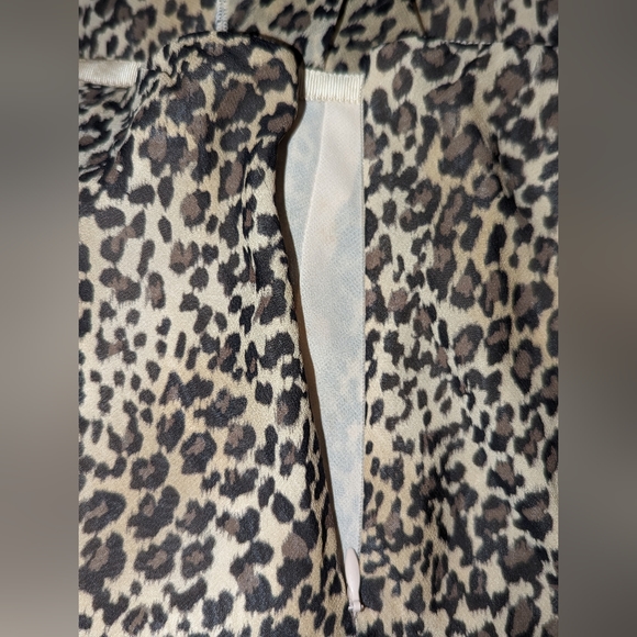 DANA BUCHMAN Skirt 100% Silk Leopard Print Skirt size 4 - Picture 11 of 17